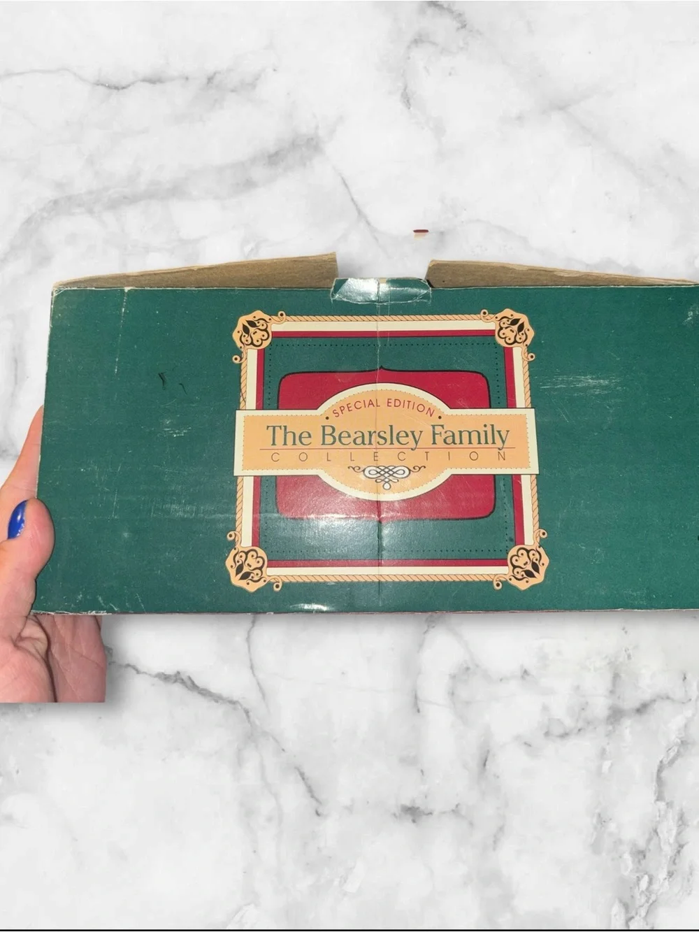 Vintage 1996 House of Lloyd Bearsley Family 5-Pc Christmas Set Boxed